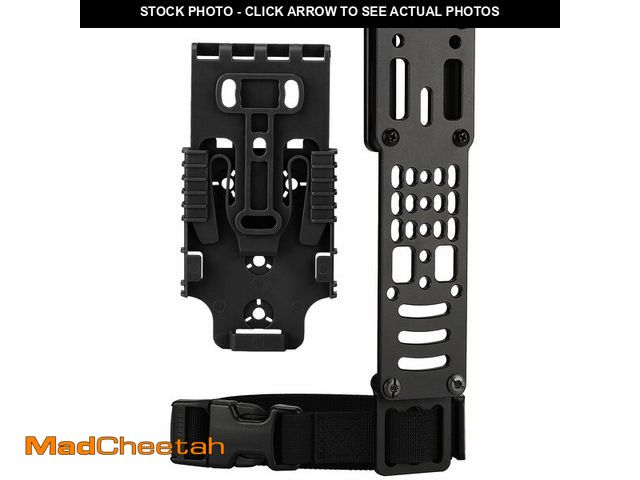 Lot 74-14147021 - EralcNa Tactical Modular Holster Adapter with QLS kit, Drop Leg Holster Platform with Leg Strap Poli...