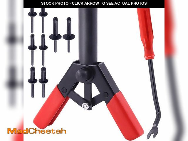 Lot 74-14269833 - Mardatt 42Pcs Plastic Rivet Gun Set with 40Pcs 4Sizes Nylon Blind Rivets and 1Pcs Fastener Removal T...