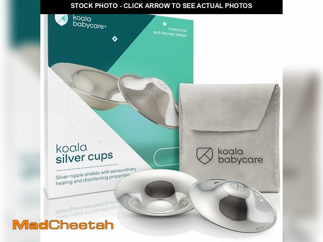 Lot 74-14428239 - Koala Babycare The Original Nursing Cups 100% Silver Ã¢â¬â Nipple Shields for Nursing Newborn - B...