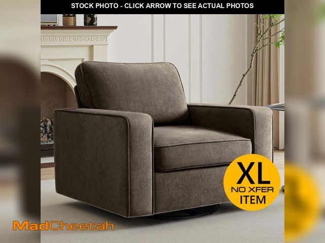 Lot 74-14259383 - COOLHUT 360Â° Swivel Accent Chair Set of 1, 36.2" Wide Accent Chair Armchair, Comfy Upholstered Sing...