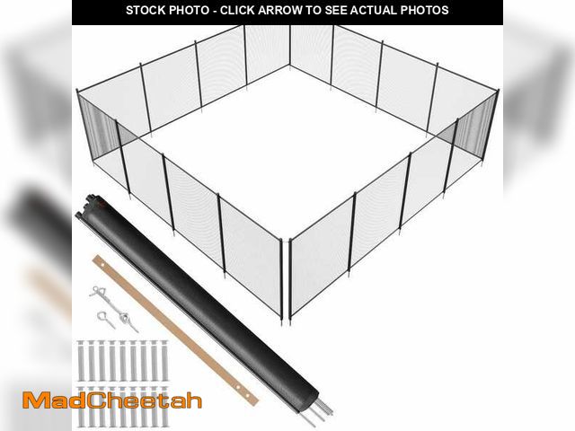 Lot 74-12655665 - VEVOR Pool Fence 4 x 48 ft. Pool Fences for Inground Pools Removable Child Safety Pool Fencing, Easy...