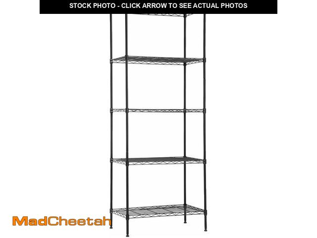 Lot 74-13041839 - 14" Dx24" Wx60" H Wire Shelving Unit Metal Commercial Shelf with 5 Tier Layer Rack Strong Steel for ...