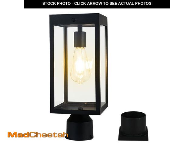Lot 74-12444924 - Zinnze Solar Lamp Post Light Outdoor WaterproofÃ¯Â¼ÅSolar Outdoor Post Light with 3.5in Pier Mount ...