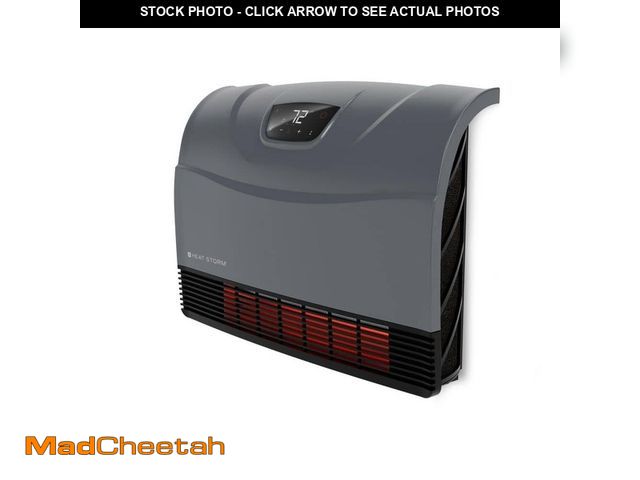 Lot 74-13002064 - HEAT STORM Phoenix Wi-Fi Convection/Radiant Infrared Forced Air Wall Unit 1,500-Watt Wi-Fi Smart Com...