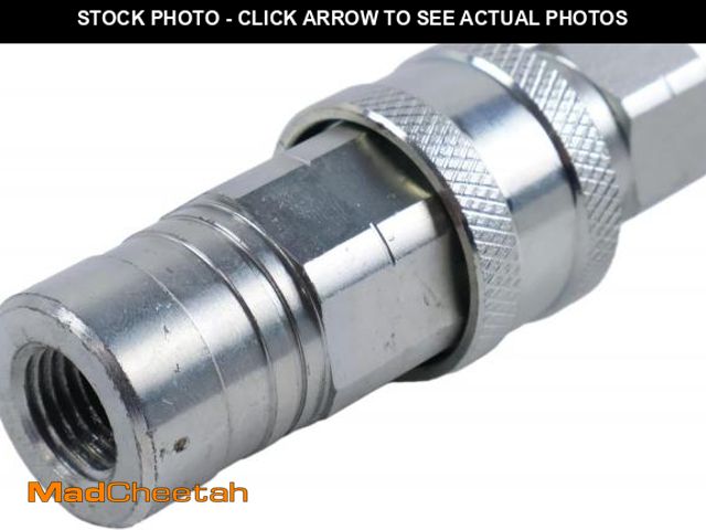 Lot 74-12333995 - YLQASOON Hydraulic Quick-Connect Coupler Male Female AM102487 AM102420 1/4" NPT Thread Compatible wi...