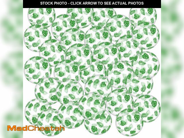 Lot 74-14386444 - Vertintong 24 Pcs Tropical Inflatable Beach Balls 12 Inch Transparent Palm Leaves Ball Bachelorette ...
