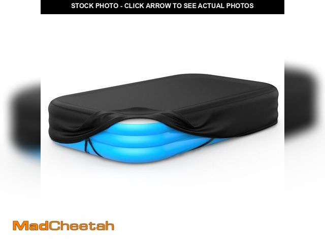 Lot 74-14271688 - Rectangular Pool Cover for Inflatable Pool, Fits Blow Up Pool Size 90" L x 60" W, Built-in Elastic B...