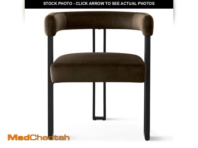 Lot 74-14439753 - Mink Velvet Upholstered Armchair (Set of 1) - UNUSED