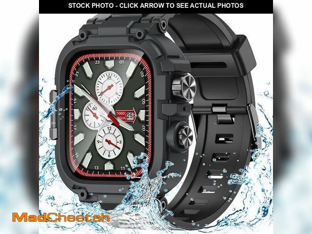 Lot 74-14267731 - Goton IP68 Waterproof Rugged Band for Apple Watch 44mm with Case build-in Screen Protector for Men, ...
