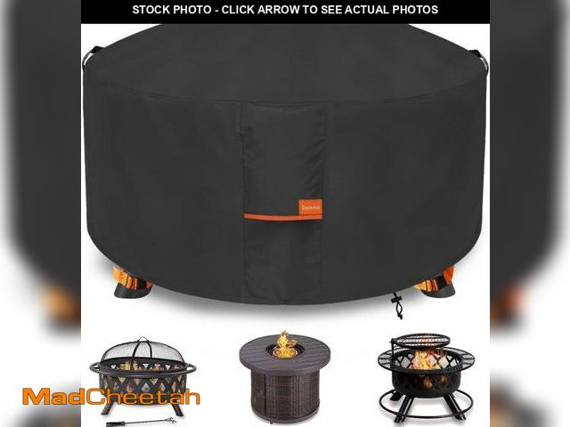 Lot 74-12325303 - Dalema Fire Pit Cover,Outdoor Heavy Duty 600D 100% Waterproof Fire Pit Cover Round,Weatherproof Fire...