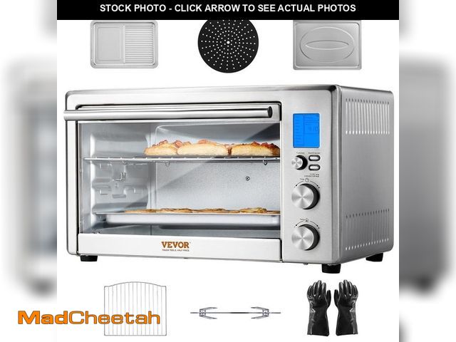 Lot 74-12592915 - VEVOR 10-in-1 Convection Oven, 28L/30 Qt. Multifunctional Conventional Oven in Silver Countertop 180...