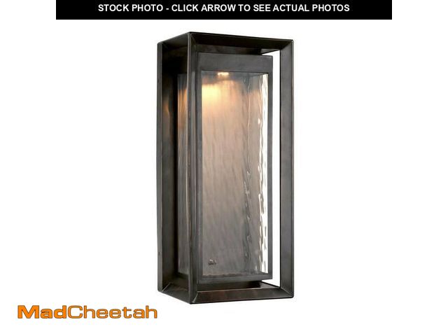Lot 74-12580864 - Urbandale 1-Light Antique Bronze Outdoor 23 in. Integrated LED Wall Lantern Sconce - UNUSED