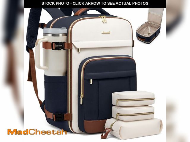 Lot 74-14050148 - LOVEVOOK Travel Backpack for Women &amp; Men - 17.3 Inch Carry On Backpack &amp; Personal Item Backp...