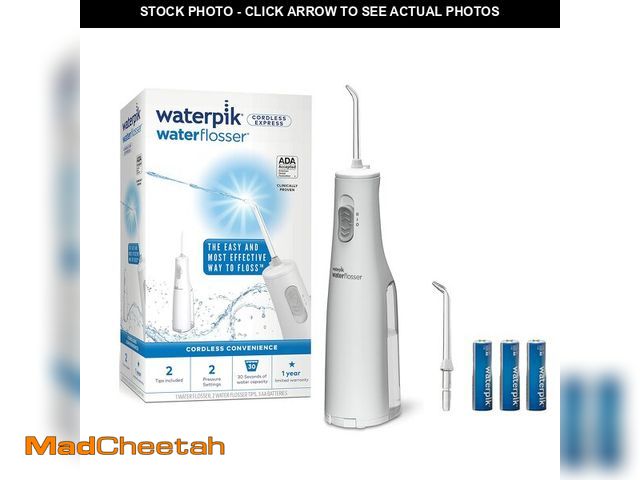Lot 74-12718747 - Waterpik Cordless Express Water Flosser, Battery Operated &amp; Portable for Travel &amp; Home, ADA ...