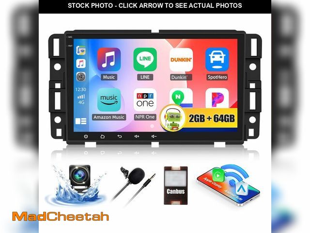 Lot 74-12601268 - CAMECHO 2G+64G Car Stereo for Chevy Chevrolet Silverado Equinox Traverse Tahoe GMC Acadia Sierra wit...