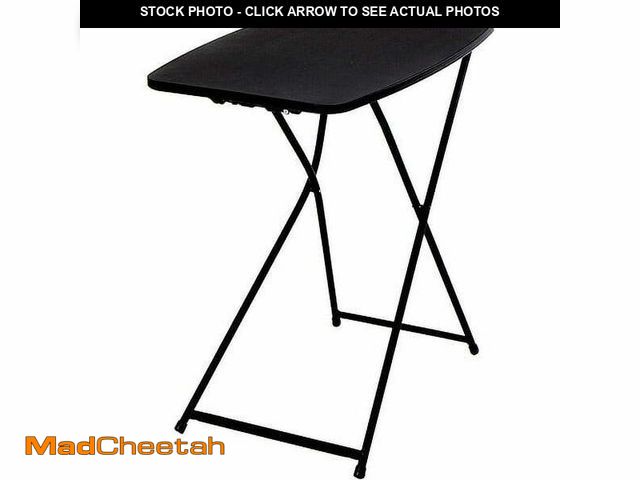 Lot 74-12884393 - Mainstays 26" Adjustable Height Personal Folding Table, Black - USED