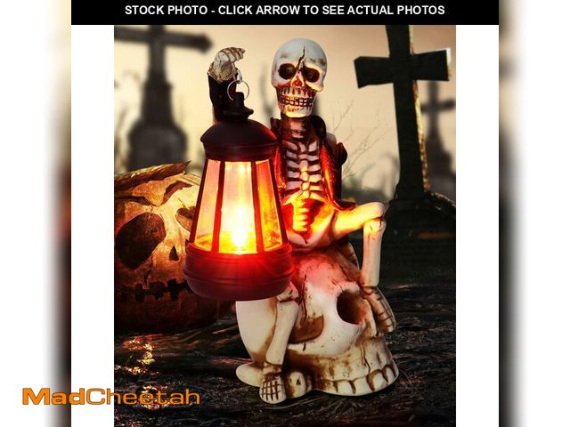 Lot 74-12718191 - twinbling 2025 Solar Halloween Decorations Outdoor,Skeleton Figurine Halloween Table Decoration for ...