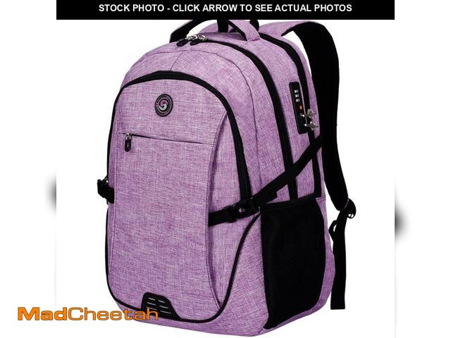 Lot 74-12442226 - SHRRADOO Anti Theft Laptop Backpack Travel Backpacks with usb Charging Port for Women Men High Schoo...