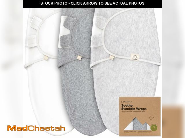 Lot 74-14298684 - KeaBabies 3-Pack Organic Baby Swaddles for Newborns, Infant (Cloud, 3-6M) - UNUSED