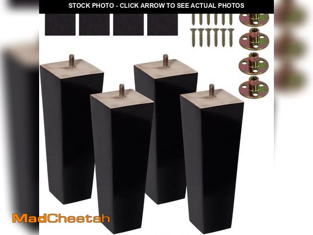 Lot 74-11546887 - BARIEN (5 Sizes: 3"- 4"- 5"- 6"- 8") 8 inch Wood Furniture Legs - Square Sofa Legs, Couch Leg - Brow...