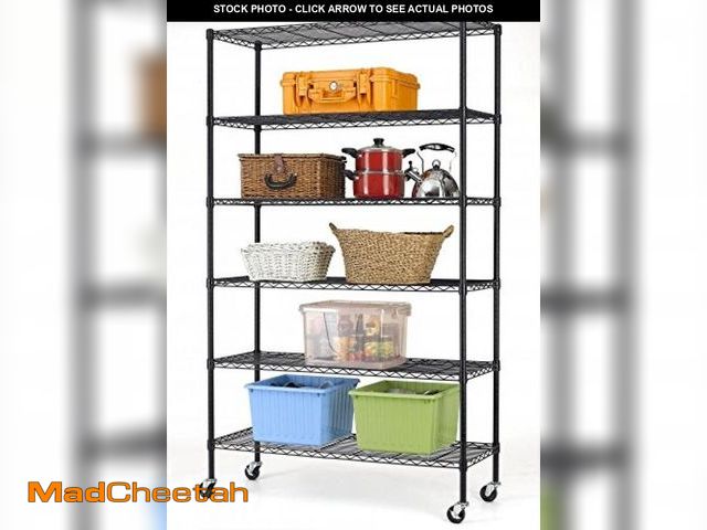 Lot 74-12165603 - New 82"x48"x18" 6 Tier Layer Shelf Adjustable Wire Metal Shelving Rack - UNUSED