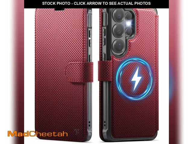 Lot 74-13630759 - Tenifly for Samsung Galaxy S26 Ultra Wallet Case Compatible with Magsafe, Magnetic RFID Blocking Car...