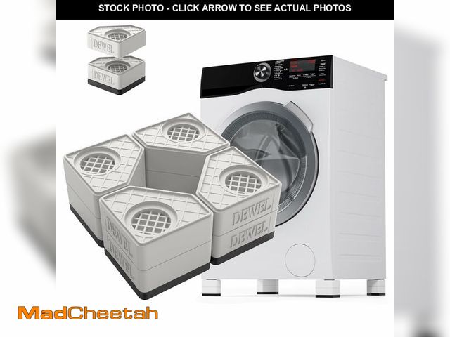 Lot 74-13954204 - SEISSO Anti Vibration Pads, Pedestal for Washer and Dryer with 1100 lbs Weight Capacity, Double Heig...