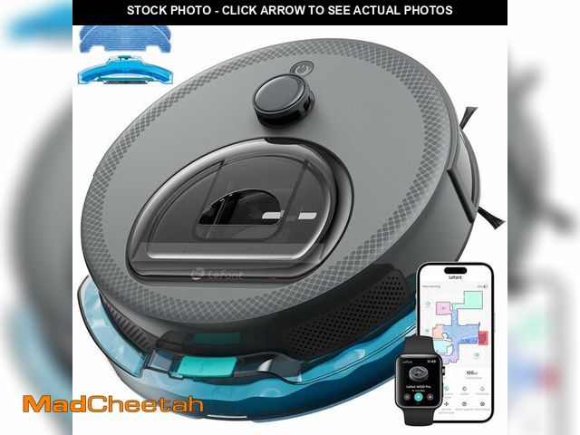 Lot 74-12714051 - Lefant LiDAR Robot Vacuum and Mop, Upgraded 190ÃÂ° PSD Obstacle Avoidance, 5000Pa Strong Suction, M...