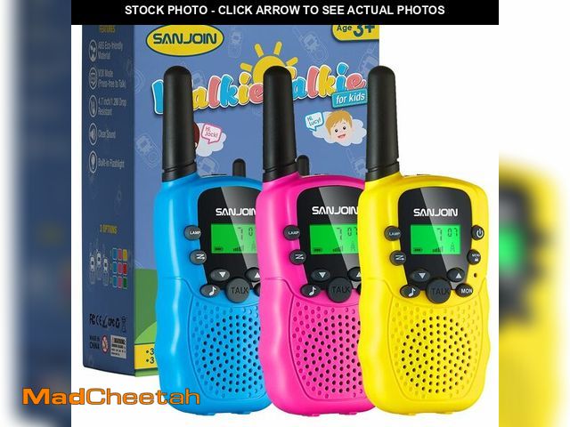 Lot 74-12716803 - SANJOIN Walkie Talkies for Kids Toys for Boys Girls 4-6, 3 Miles Range Walkie Talkie to Camping, Out...