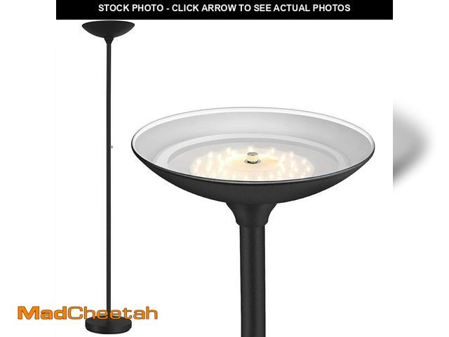 Lot 74-13563770 - BoostArea Torchiere Floor Lamp, 30W Super Bright LED Standing Lamp, Stepless Dimmable Pole Lamp with...