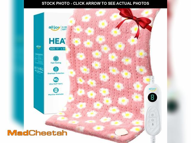 Lot 74-13947237 - ALLJOY King Size Heating Pad for Back Pain Relief, 33Ã¢â¬Âx 17Ã¢â¬Â Extra Large Heating Pad for ...