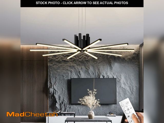 Lot 74-13962054 - JYUWRIVG Modern Led Chandelier, Dimmable Sputnik Light Fixture with Remote Control, Modern Pendant L...