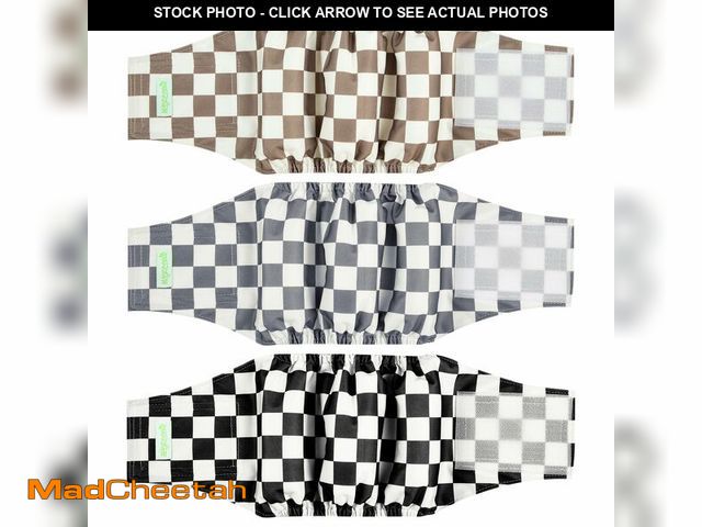 Lot 74-13576362 - wegreeco Washable Male Dog Belly Band (Stylish Pattern)- Pack of 3 - Washable Male Dog Belly Wrap, D...