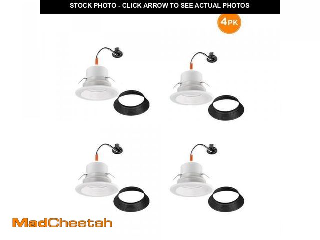 Lot 74-12496153 - Commercial Electric 4 in. 30 Lighting Options Integrated LED Recessed Light Trim Adjustable CCT New ...