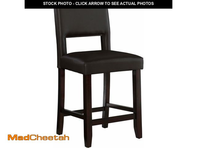Lot 74-14349550 - Linon Vega Espresso Brown Counter Stool with 24 Inch Seat Height(1 Pack) - USED