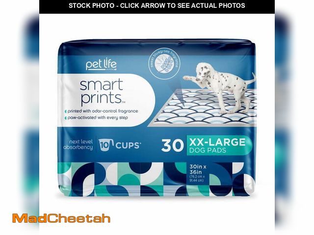 Lot 74-12861453 - Pet Life Unlimited Smart Print Dog Pads XXL, 30ct - UNUSED
