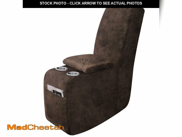Lot 74-14056637 - ANARACHON Leather Look Recliner Console Cover for Recliner Couch, Stretch Middle Console Slipcovers ...