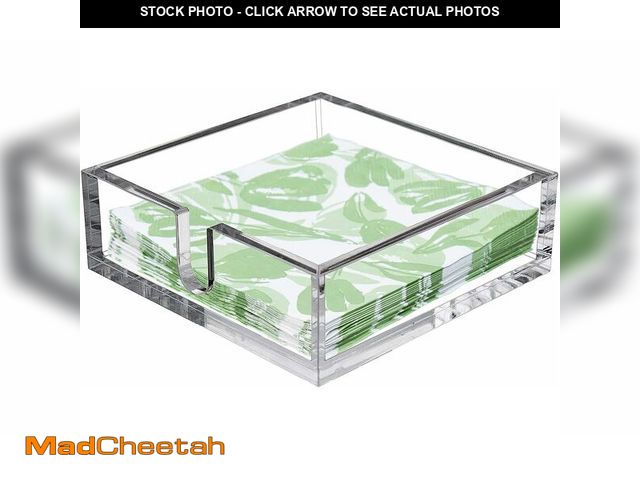 Lot 74-14351376 - CY craft Acrylic Lunch Napkin Holder,Table Top Decorative Napkin Tray for Dining Table and Kitchen,C...