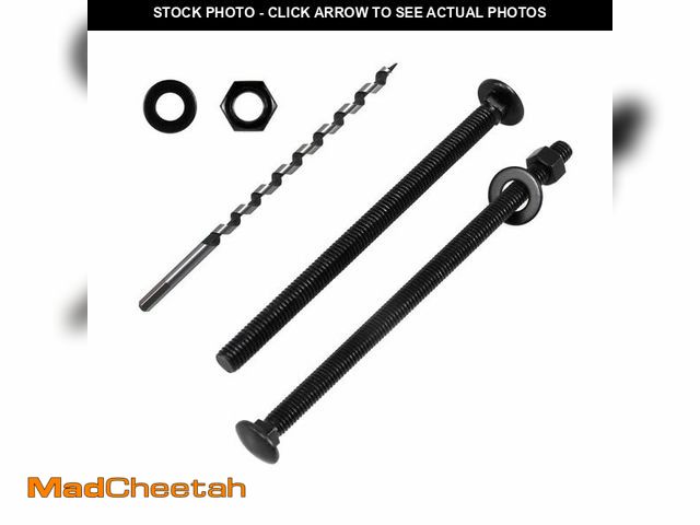 Lot 74-12699481 - CNQLIS 1/2 Inch x 8 Inch Carriage Bolt Kit Ã¢â¬â Includes 12 Bolts, 12 Washers, 12 Nuts + 1/2 Inc...