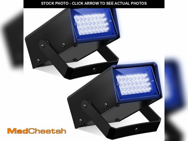 Lot 74-12978925 - Treela 2 Pack Mini Strobe Lights, Bright LED Strobe Stage Light Adjustable Flash Speed Control Flash...