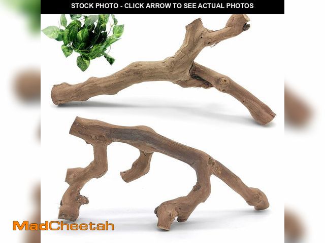 Lot 74-13368678 - VCEPJH Snake Climbing Branch 2Pcs Reptile Wood Natural Cork Log Tank Accessories Tree Trunk for Cham...