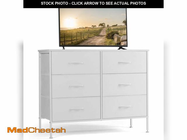 Lot 74-12887583 - (MISSING HARDWARE) CONCETTA 6-Drawer Fabric Dresser Storage Chest for Bedroom, Closet, Storage Furni...