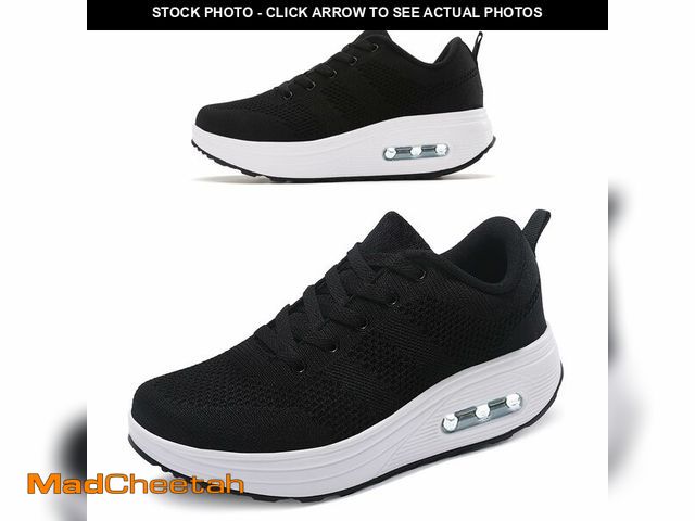 Lot 74-12607192 - RUIDENG Comfortable Walking Shoes Women Supportive | Women Platform Sneakers | 2 Inch Rocker Bottom ...
