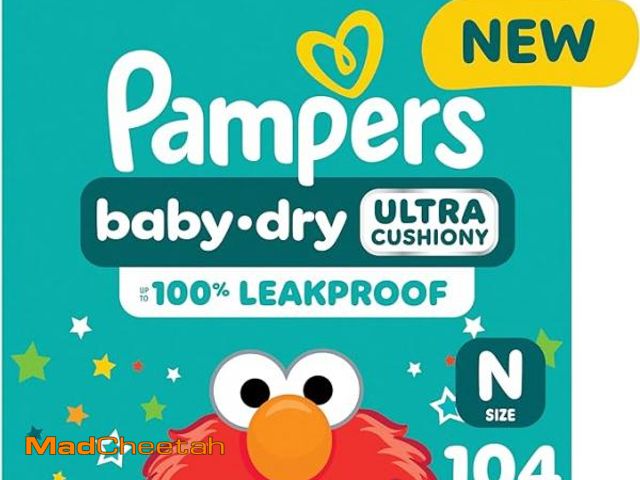 Lot 74-12423902 - Baby Dry Diapers Super Pack - NewBorn - 104ct - UNUSED