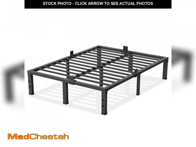 Lot 74-12540725 - Yitong Angel Full Size Bed Frame 12 inch High 3500 lbs Heavy Duty Metal Platform Mattress Foundation...