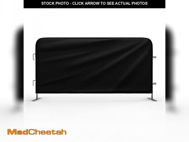Lot 74-12193474 - Heavy Duty Black Portable Crowd Control Barricade Jacket Cover for Angry Bull Barricades - 40" x 8' ...
