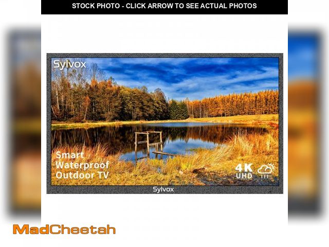 Lot 74-12204901 - SYLVOX 43 inch Outdoor TV, Smart TV Compatible with Google Waterproof 4K LED Outdoor Television with...