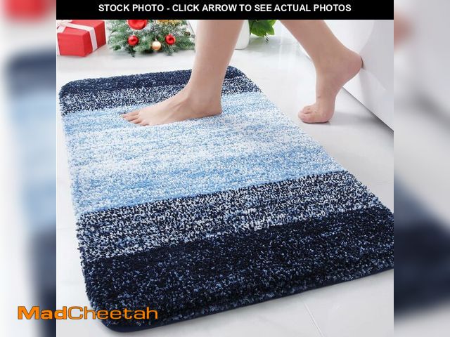Lot 74-12698293 - Arotive Microfiber Bathroom Rugs, Shaggy Soft and Absorbent Bath Rug, Non-Slip, Thick Plush Machine ...