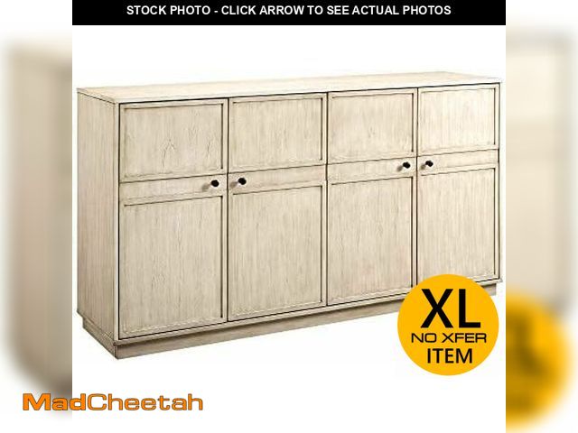 Lot 74-13776154 - Walker Edison Alden Versatile 4 Door Framed-Storage-Sideboard, 62 Inch, Birch - UNUSED