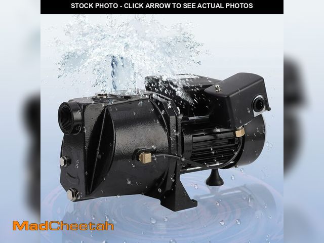 Lot 74-14067762 - 1.75 HP Shallow Well Jet Pump, Heavy Duty Cast Iron Water Pump with Automatic Pressure Switch, 2070 ...